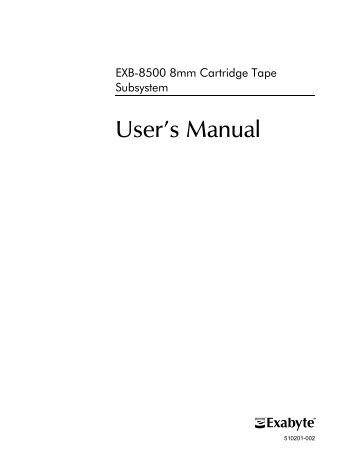 Exabyte EXB-120 Library Windows 8 X64 Treiber Exabyte EXB-120 Library Treiber Windows 10